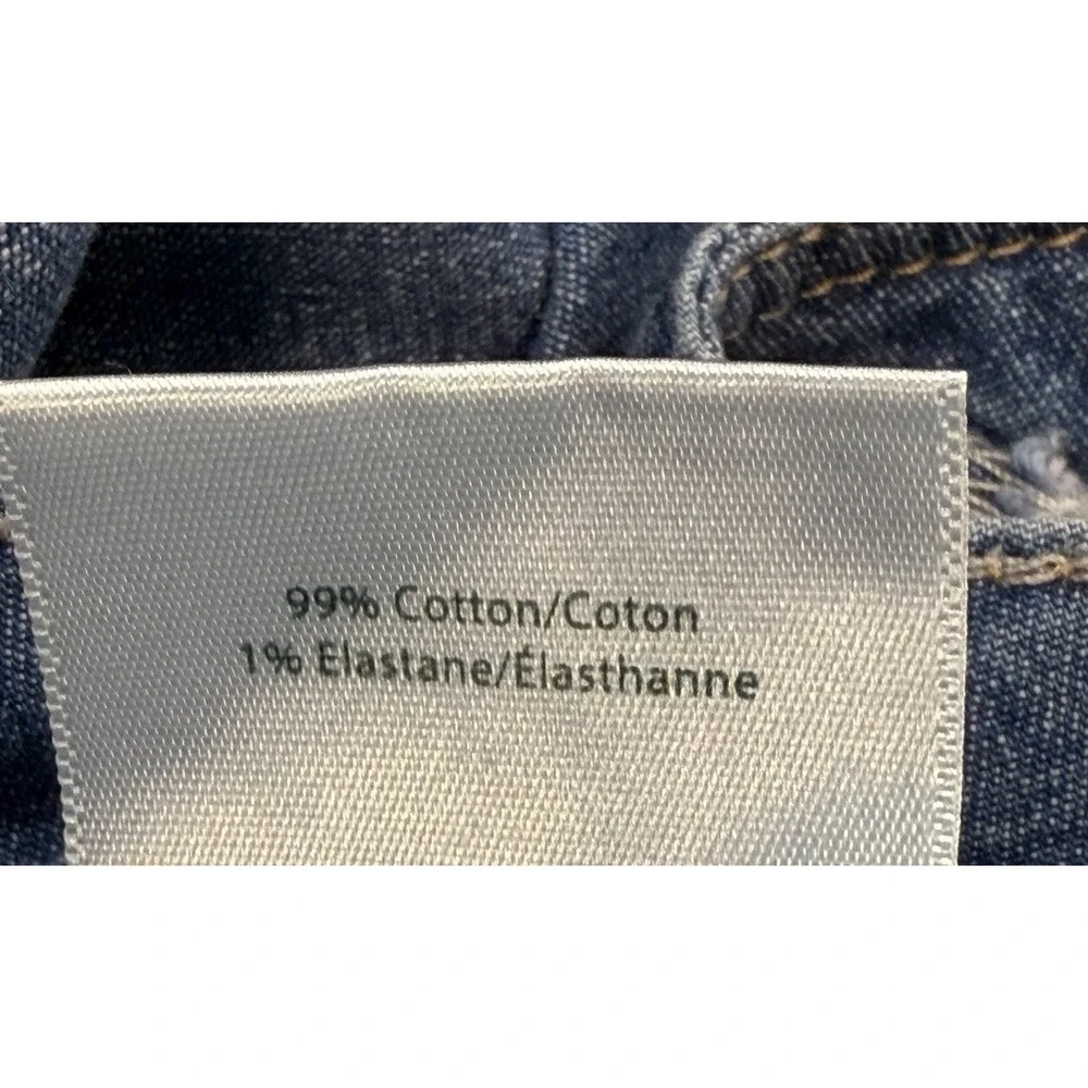 Jag Blue Denim Wide Leg Trousers Size 6/30 FITS 32x27.5 Casual‎ Lightweight